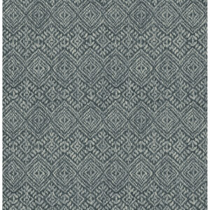 0093526 gallivant indigo woven geometric wallpaper