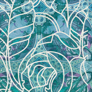 Art Nouveau Bleu